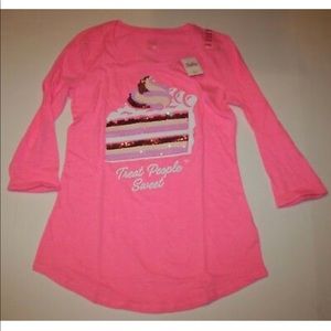 Justice cake pink blouse